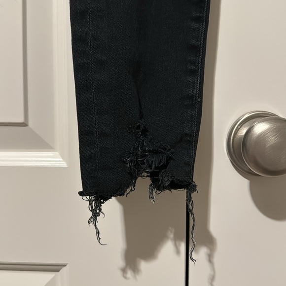 Agolde Sophie Mid Rise Skinny Ankle Jean Black Size 26 - Picture 3 of 7